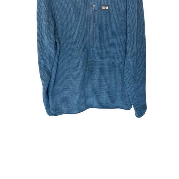 Mountain Hardwear Pullover Men's Blue Outdoor Utility Mock Neck Half Zip Large - Picture 5 of 10